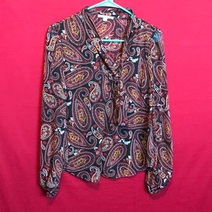 Boho Design Long Sleeve Blouse